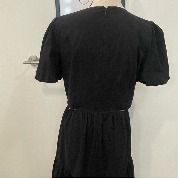 WAYF Plaza Cut Out Tiered Maxi Dress in Black Size M - Picture 6 of 11